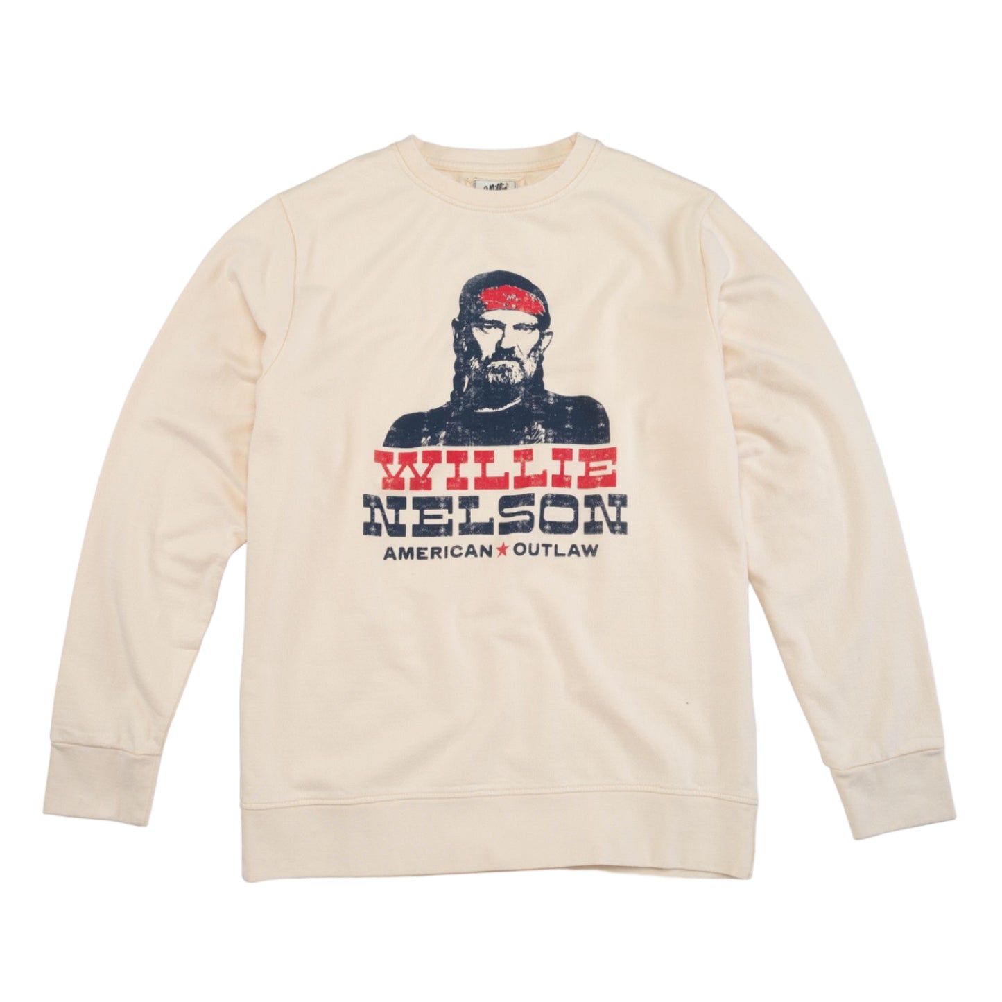 Sunday Fleece Crewneck Sweatshirt - Willie Nelson (Cream)