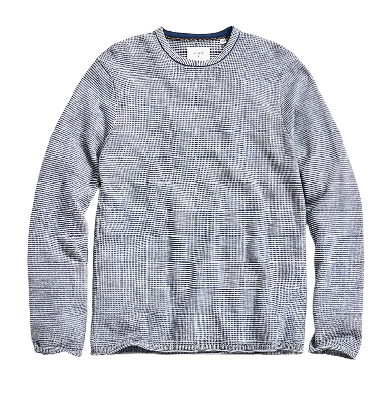 Tuck Stripe Crew (Dark Denim)