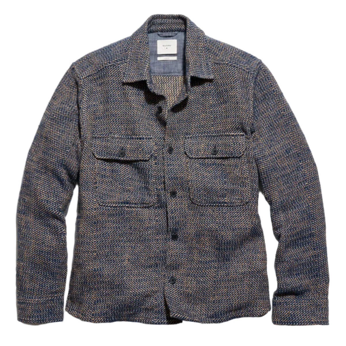 Herringbone CPO Overshirt (Carbon Blue Multi)