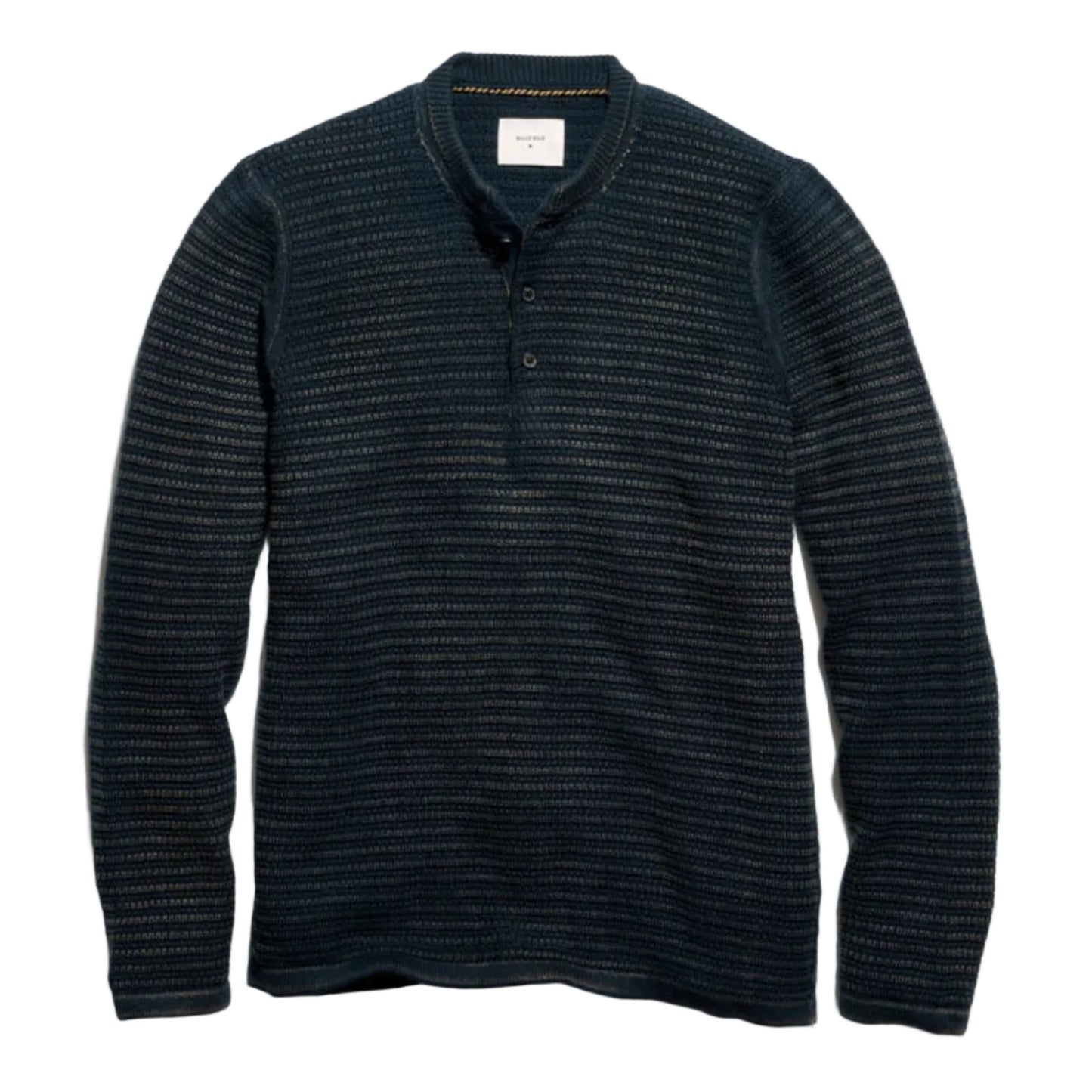 Garment-Dyed Links Henley (Carbon Blue)