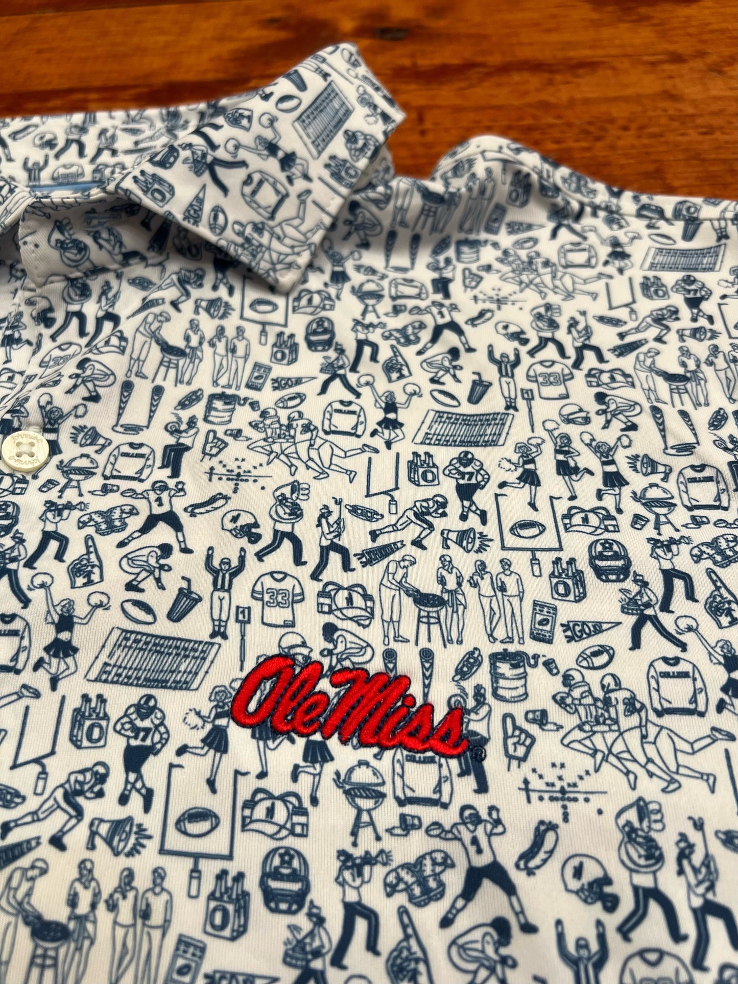 Tailgater Performance Knit (Navy/White)