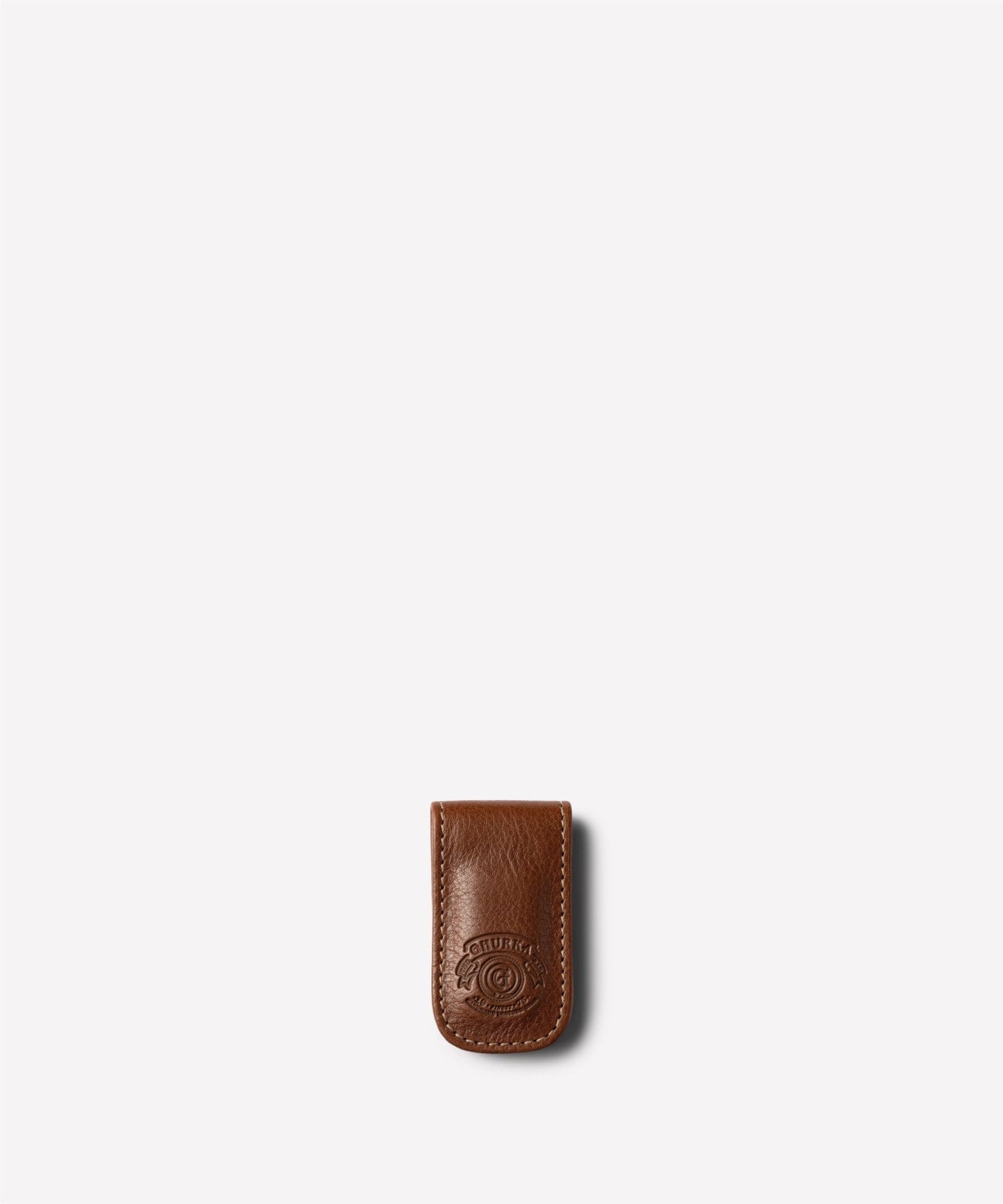 Magnetic Money Clip No. 134 (Vintage Chestnut Leather)