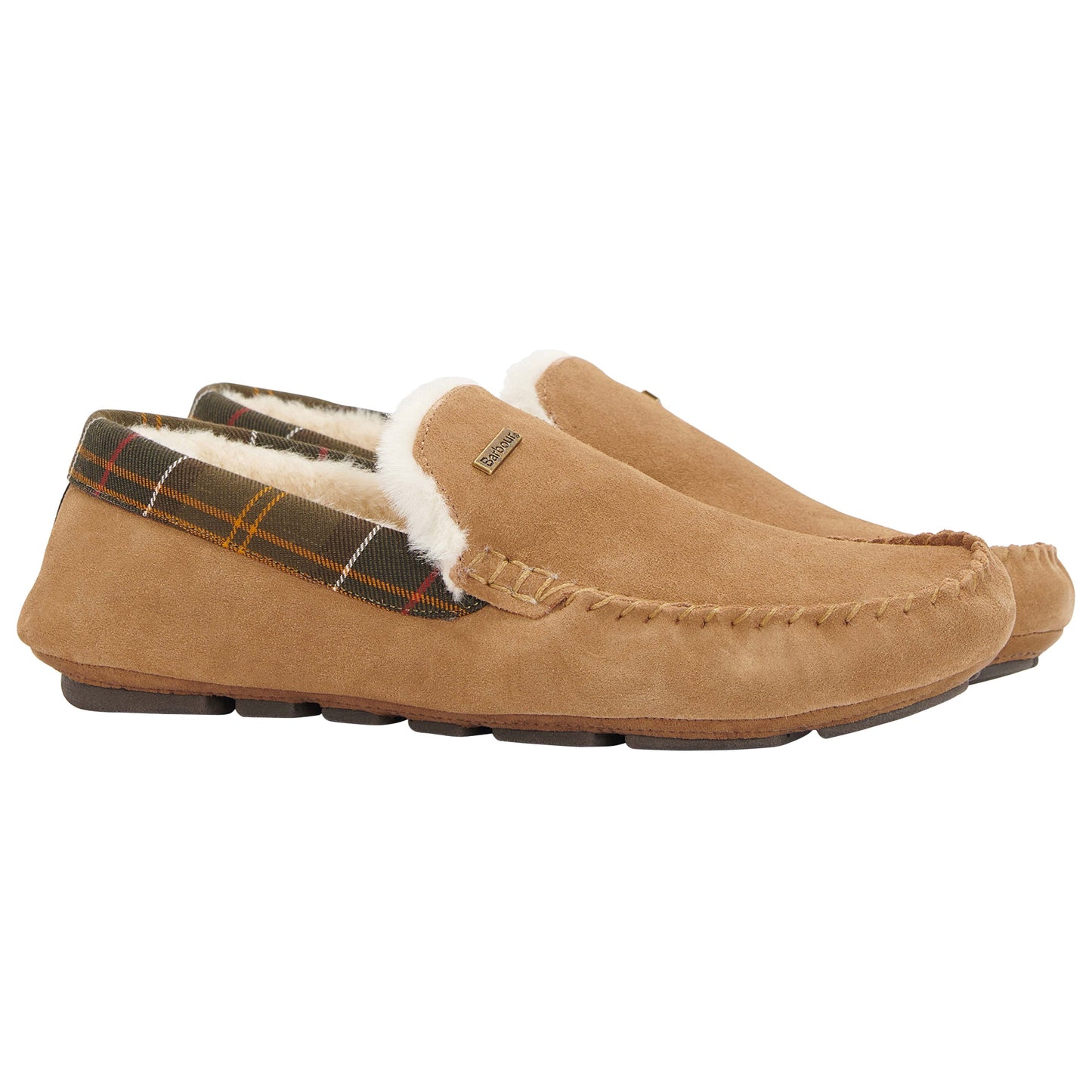 Monty Moccasin Slipper (Camel Suede)