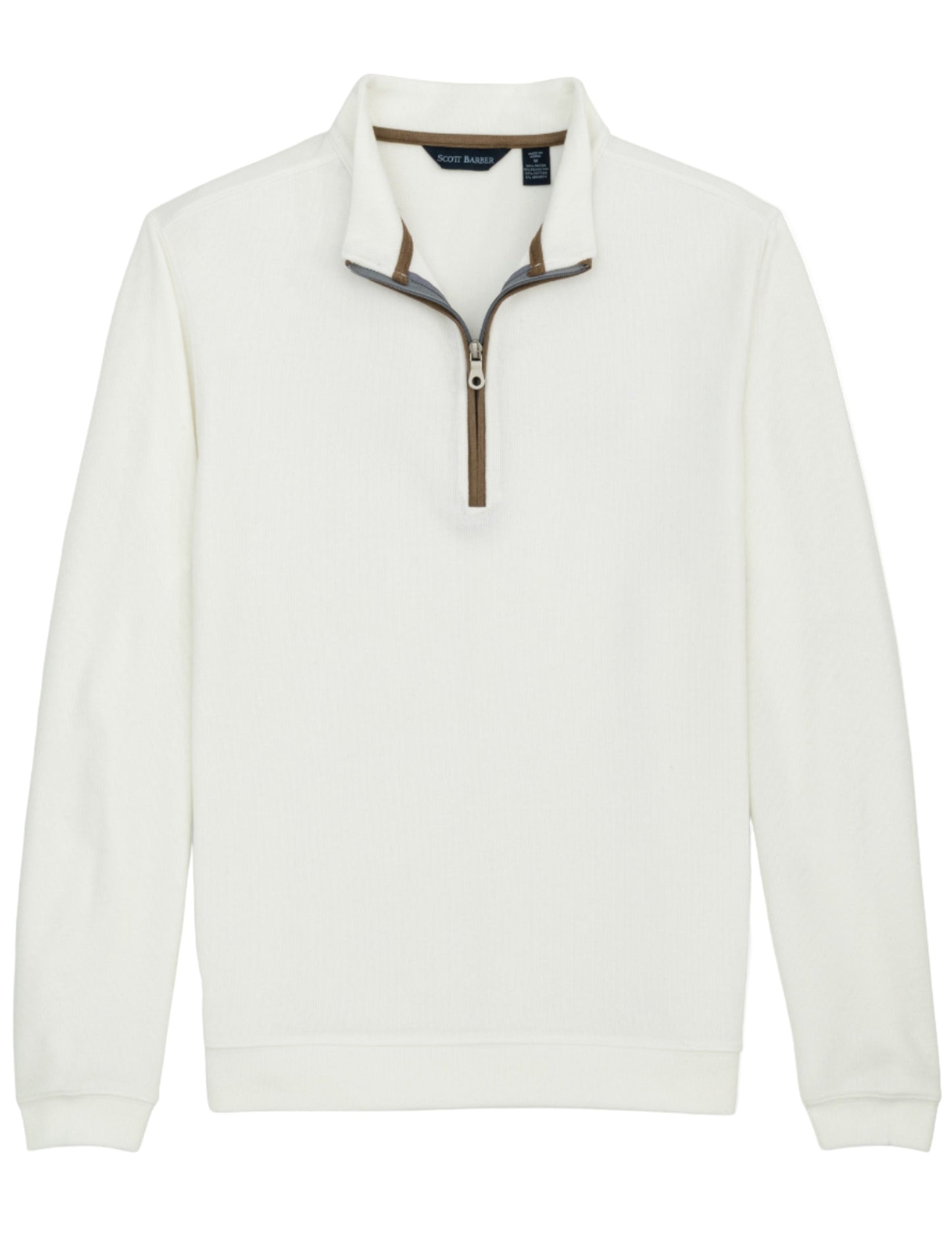 Stretch Heather Fleece Pullover (Winter White)
