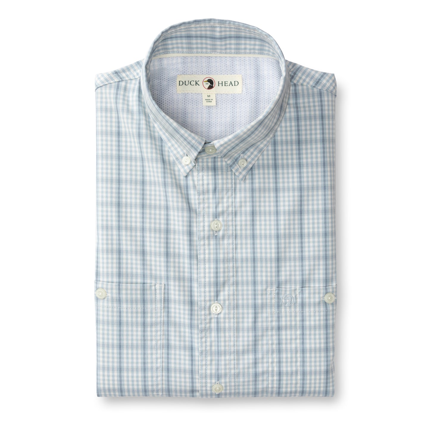 Performance Poplin Guide Shirt - Dover Plaid (Light Blue)
