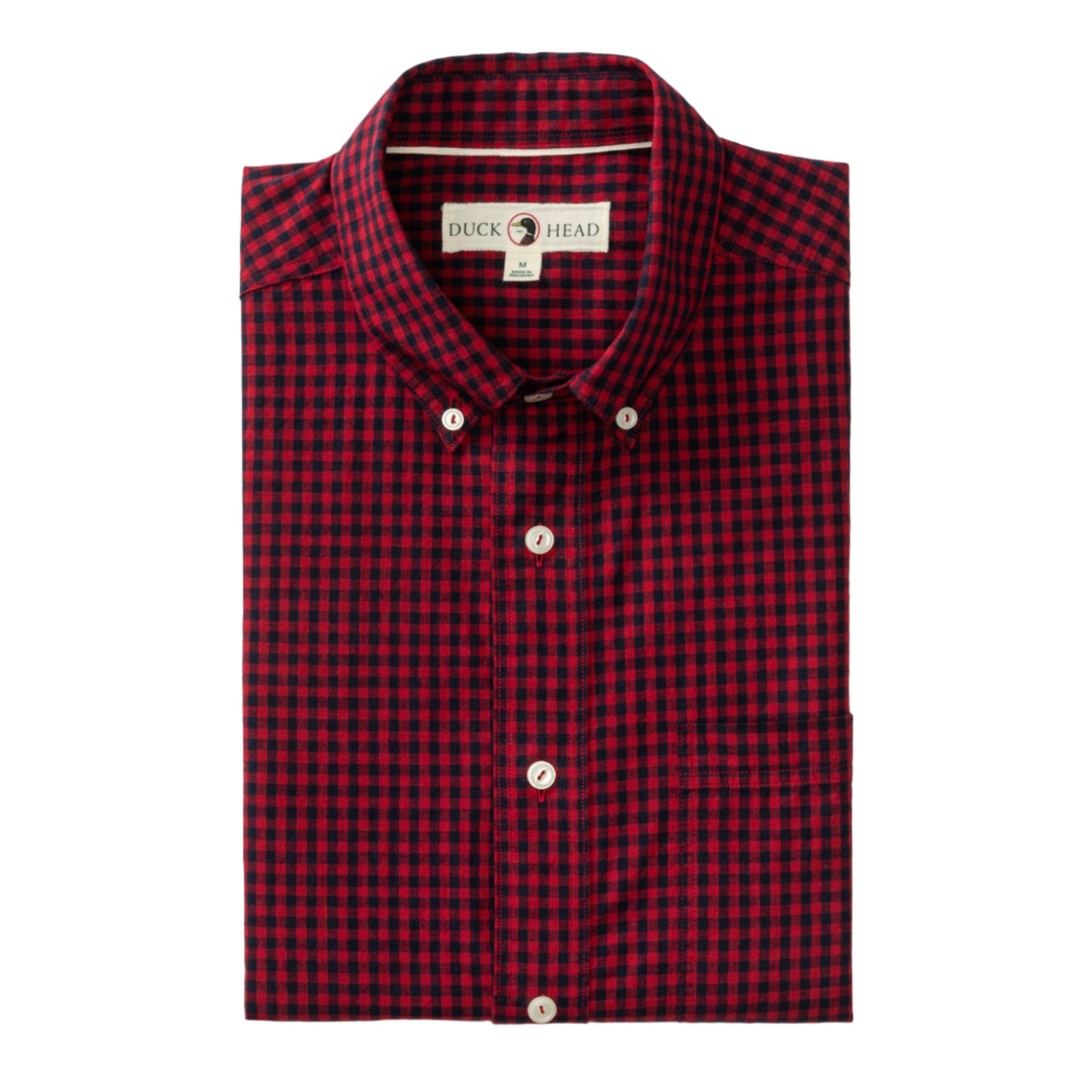 Cotton Slub Sport Shirt - Kimball Plaid (Rio Red)