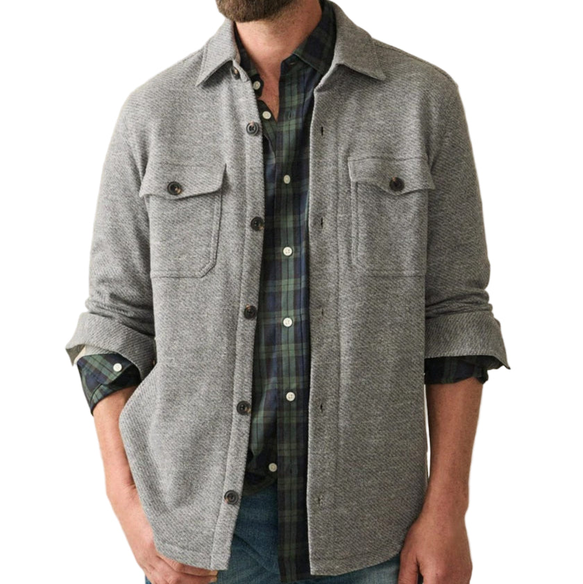 Inlet Knit CPO (Medium Grey Melange)