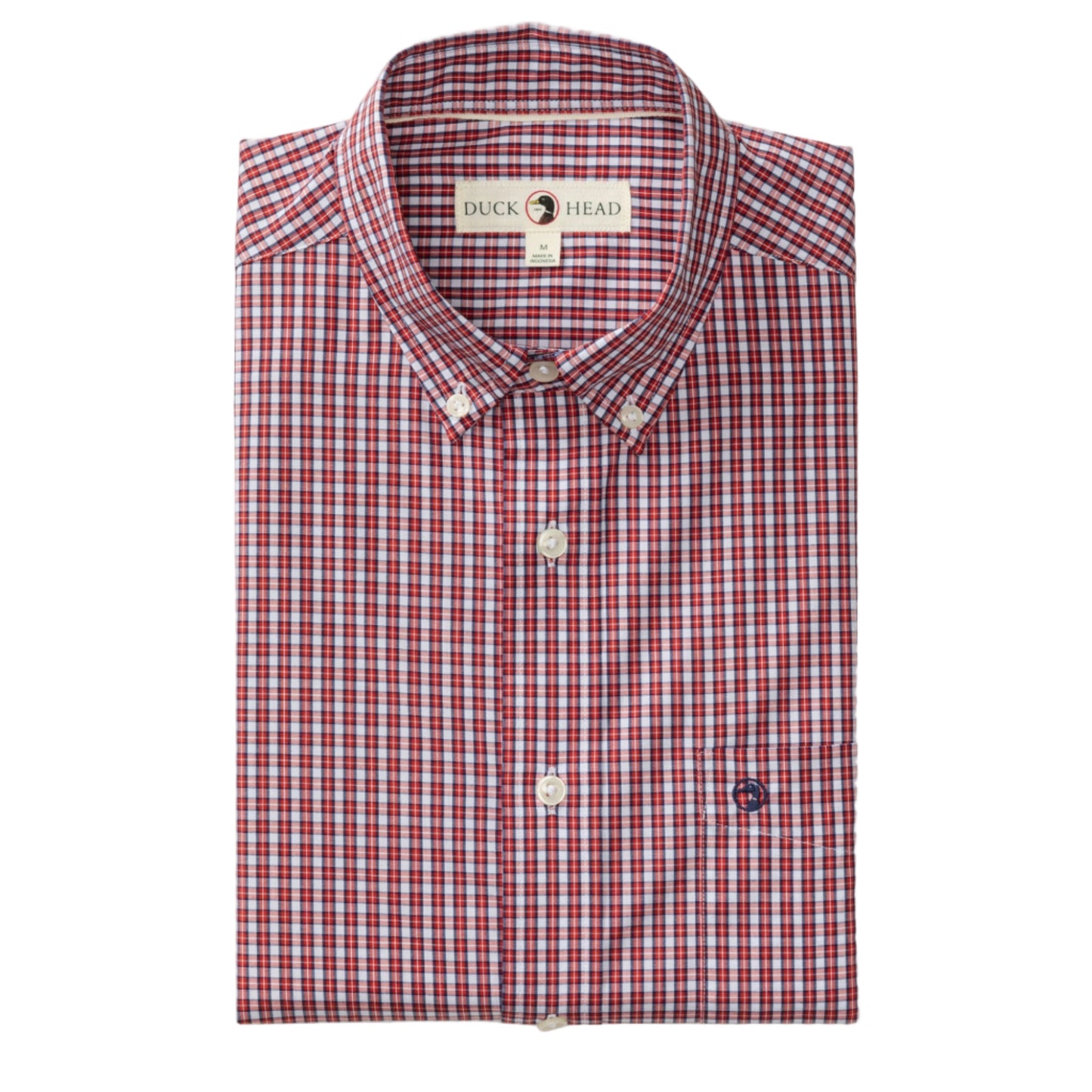 Performance Poplin Sport Shirt - Coker Plaid (Red)
