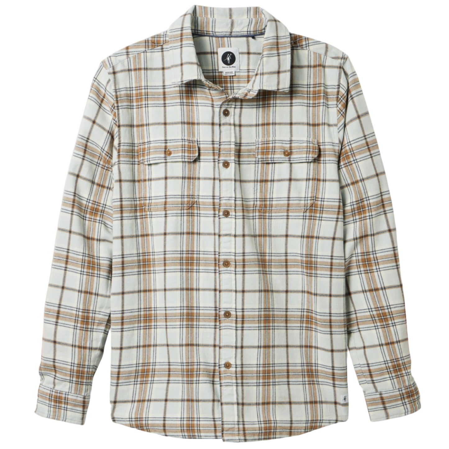 Adler Long Sleeve Flannel Shirt (Salt)
