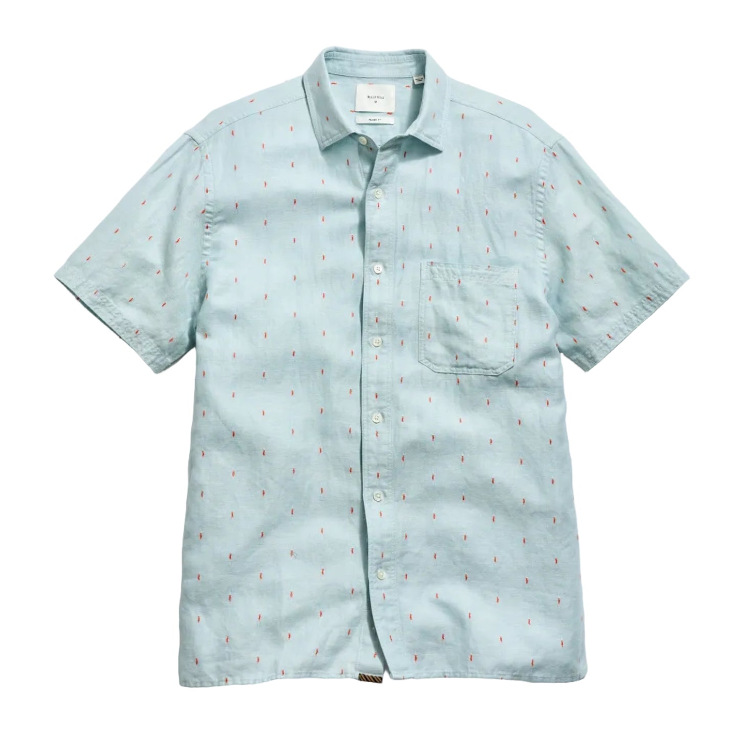 Short Sleeve Herringbone Treme Shirt (Sky Blue)