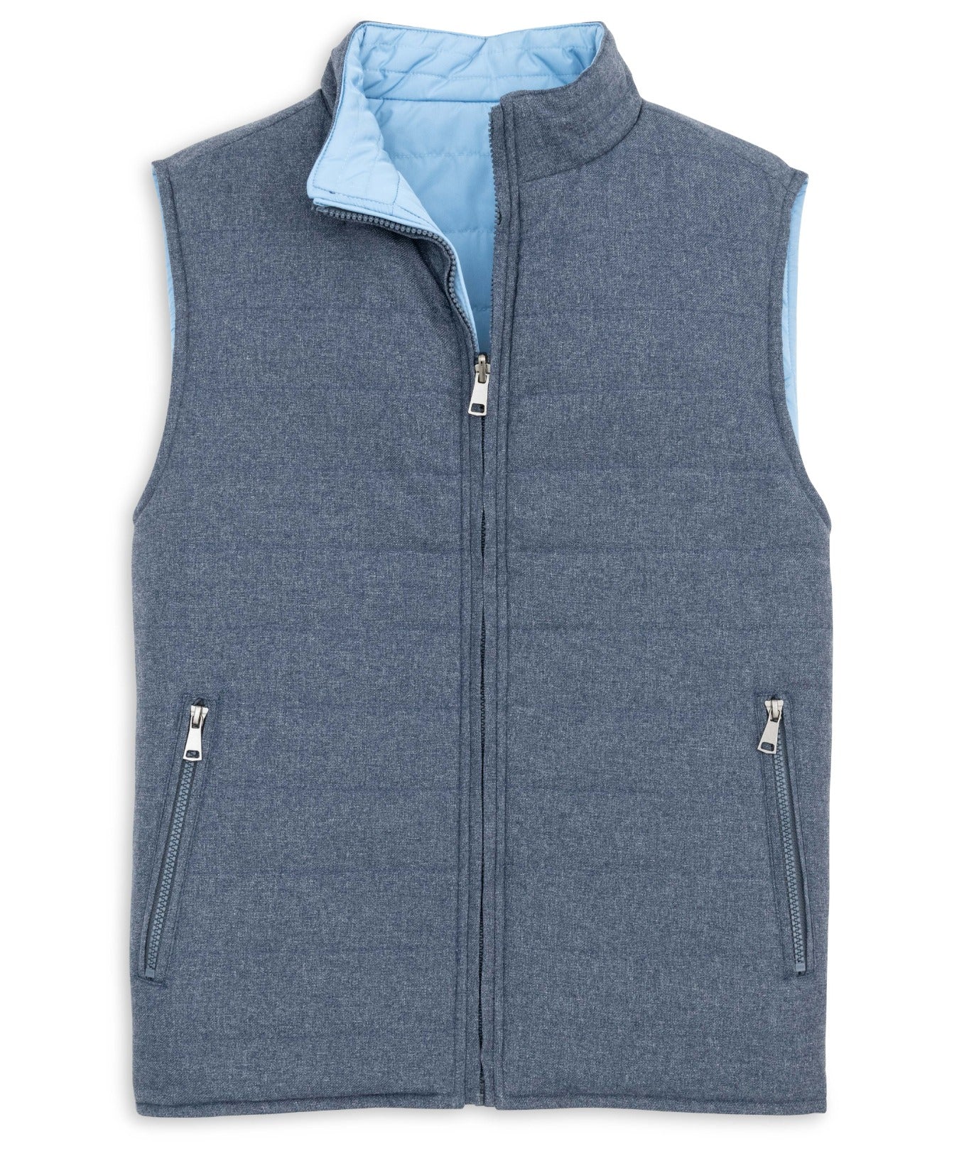 Reversible Quilted Vest (Denim)