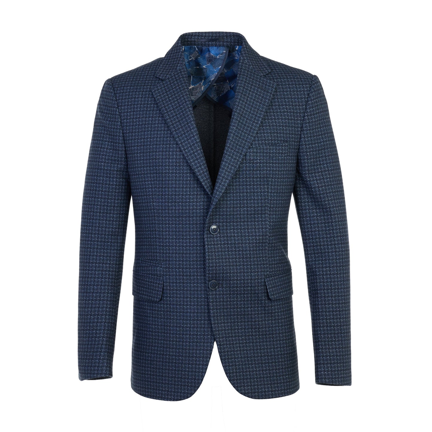 The Wool-Touch Bi-Stretch Indigo Blazer