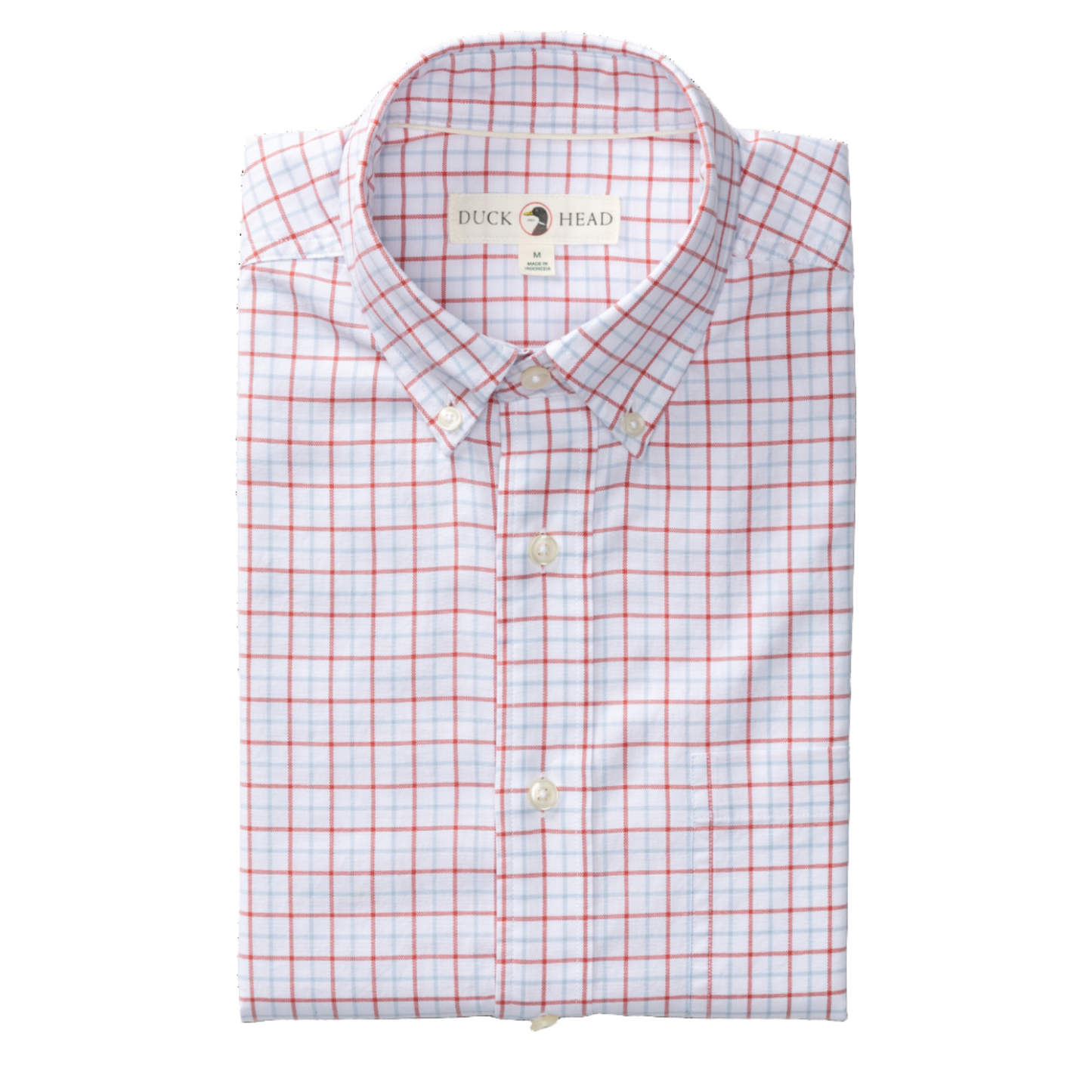 Cotton Oxford Sport Shirt - Kline Plaid (Rosewood)
