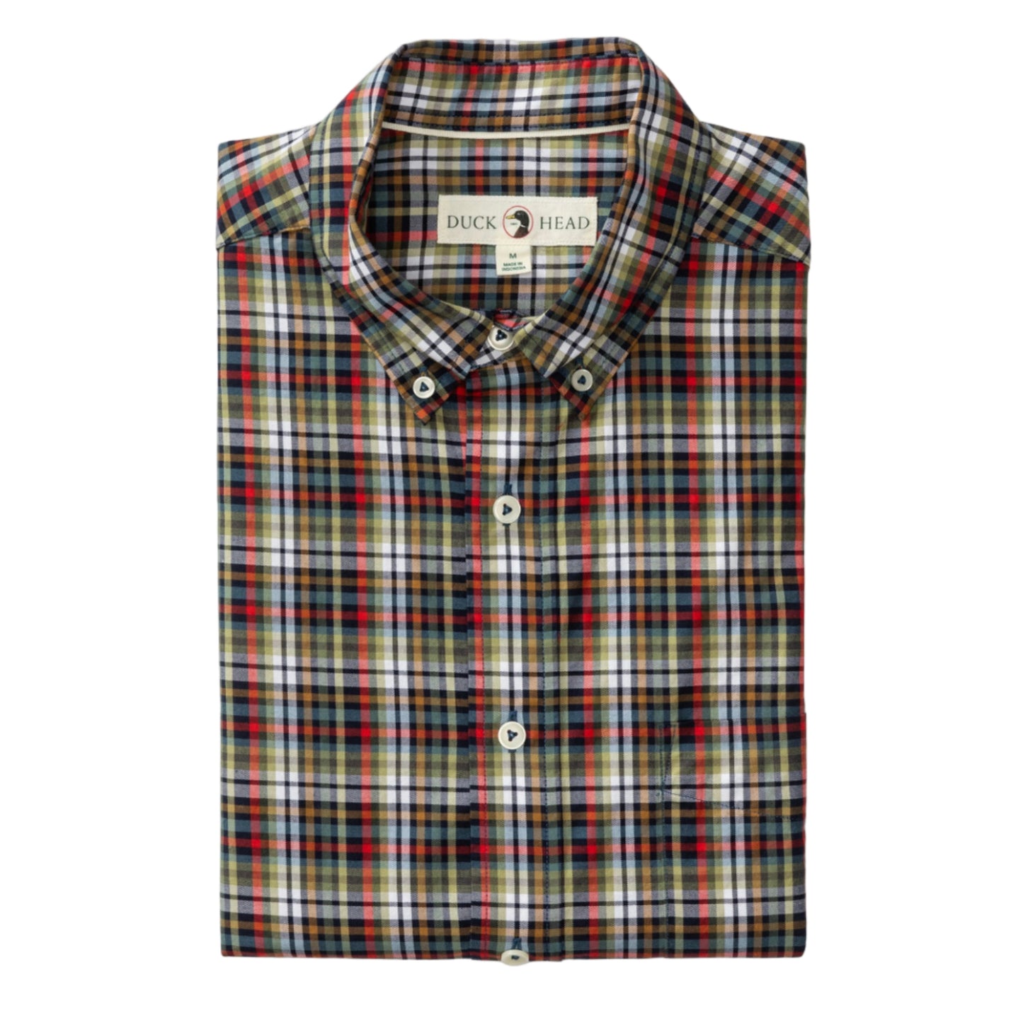 Cotton Twill Sport Shirt - Baley Plaid (Maritime Blue)