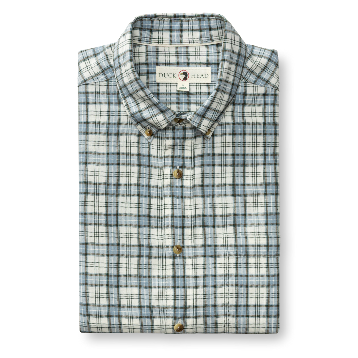 Cotton Wool Sport Shirt - Radford Plaid (Windblown Sky)