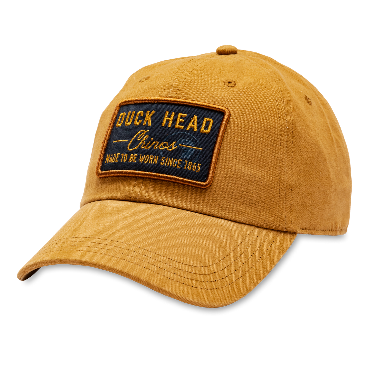 Duck Head Chinos Patch Canvas Hat (Dull Gold)