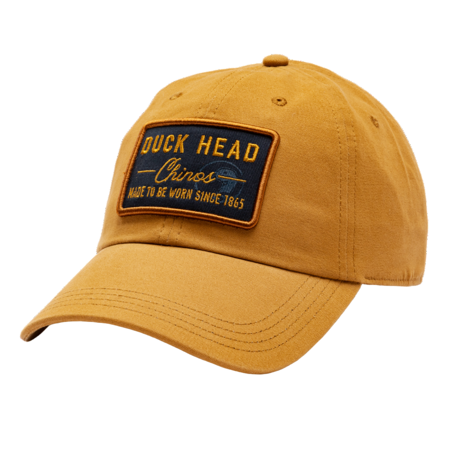 Duck Head Chinos Patch Canvas Hat (Dull Gold)