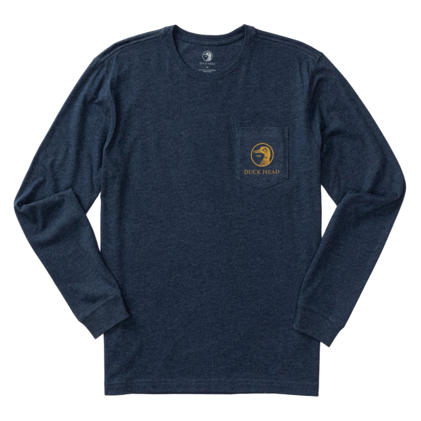 Long Sleeve Flying Mallard T-Shirt (Royal Navy Heather)