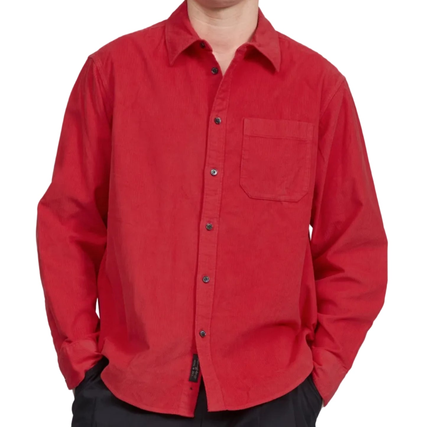Relaxed Corduroy Shirt (Red)