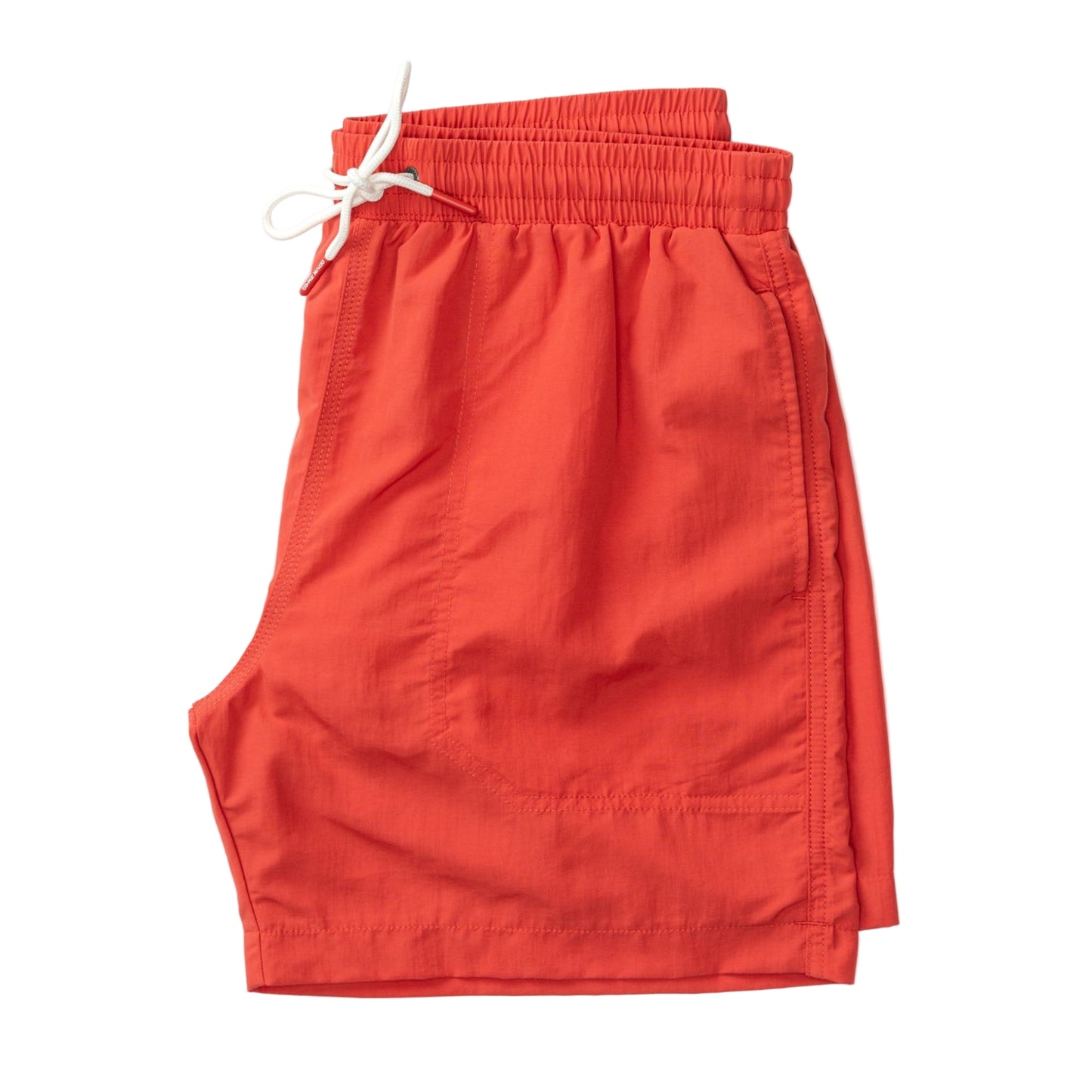 6" Solid Sailport Swim Short (Classic Red)