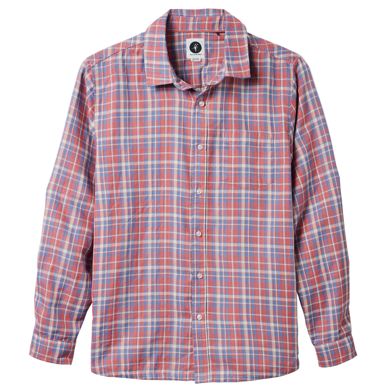 Deuce Double Cloth Long Sleeve Shirt (Faded Rose)
