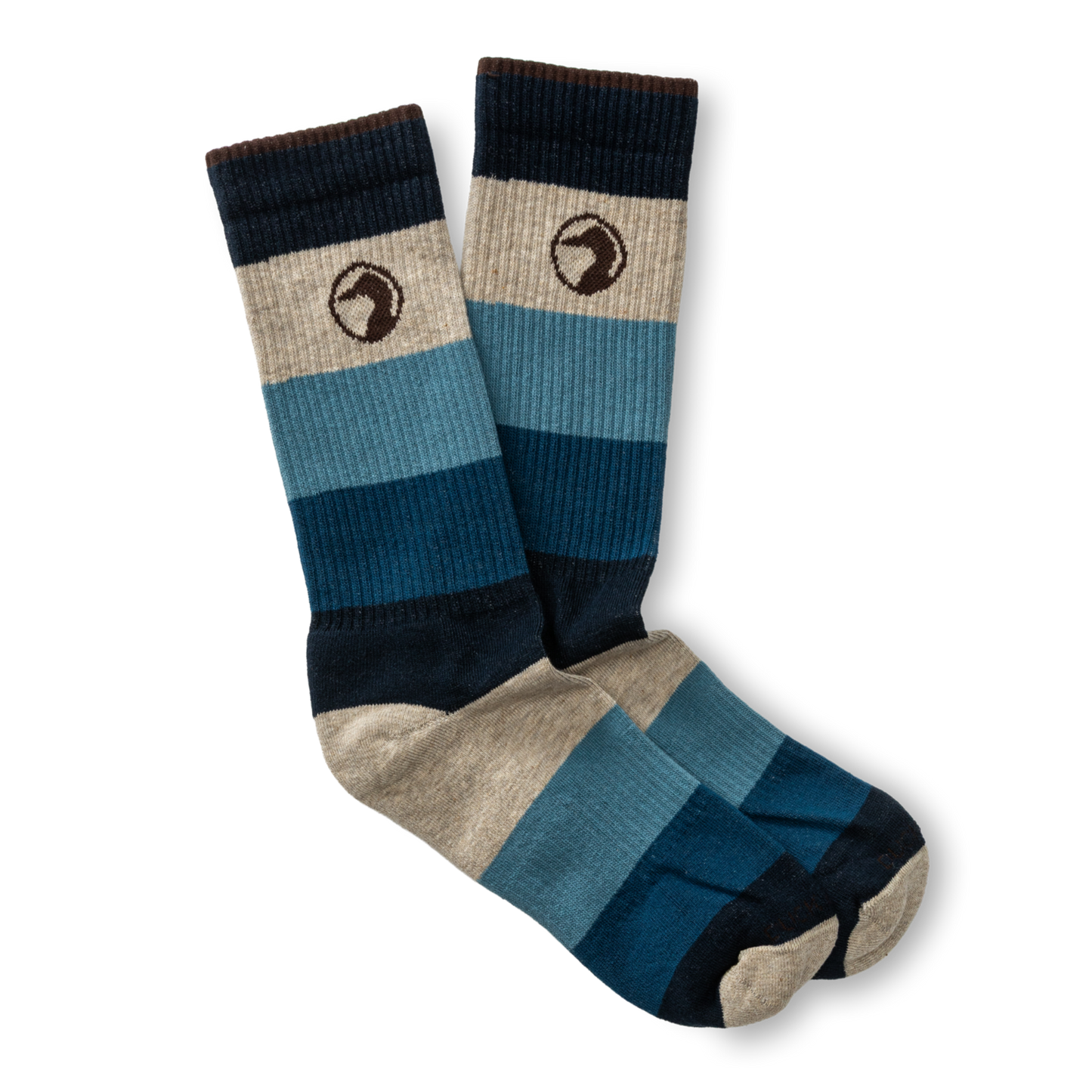 Duck Head Stripe Cotton Sock (Stone)