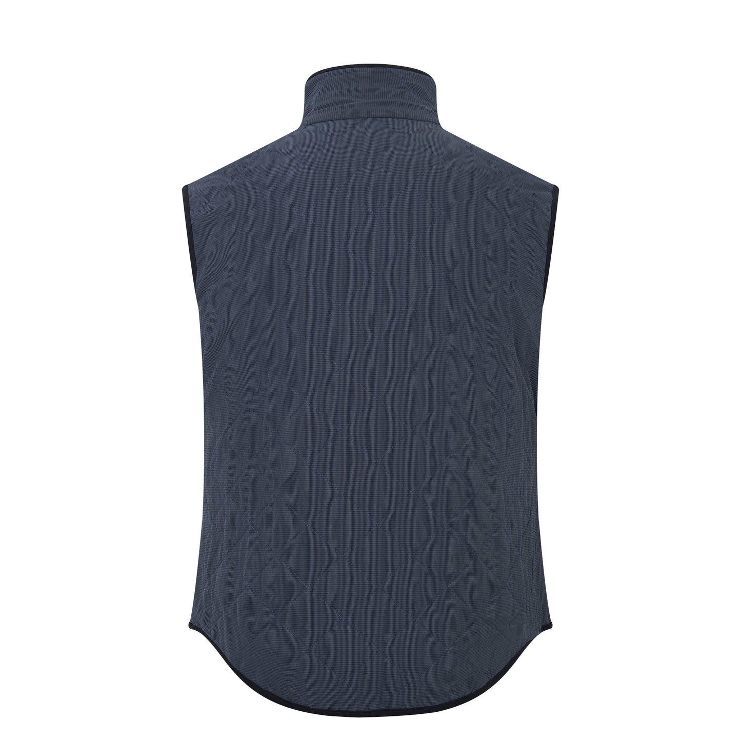 Luchiano Visconti Quilted Vest (Steel Gingham)