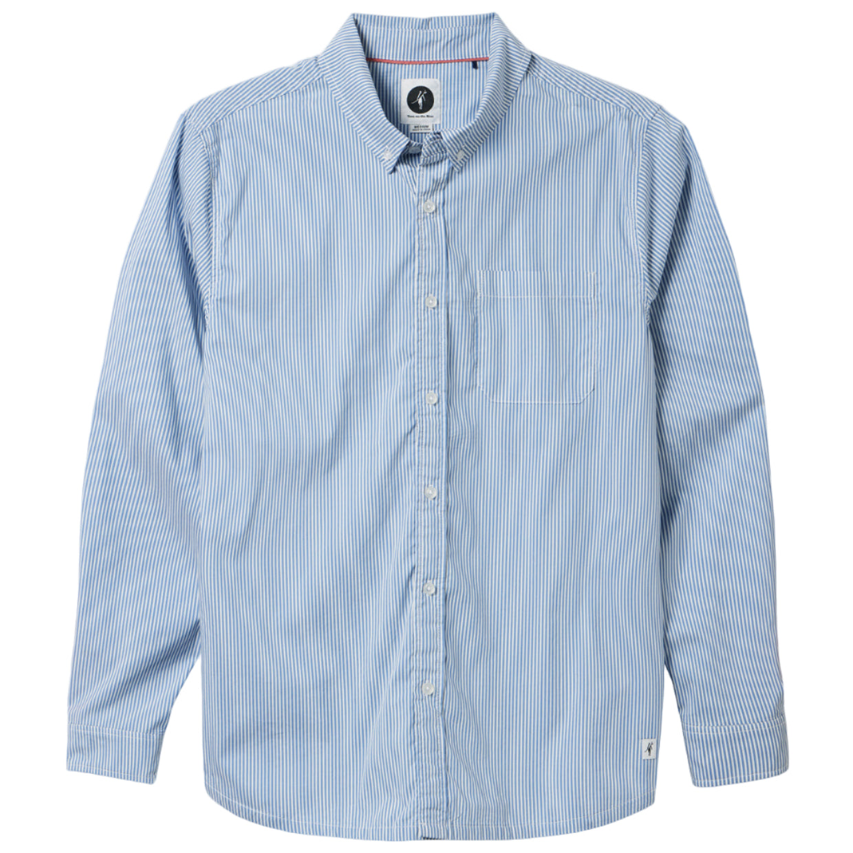 Pinnacle Long Sleeve Sport Shirt (Blue Stripe)