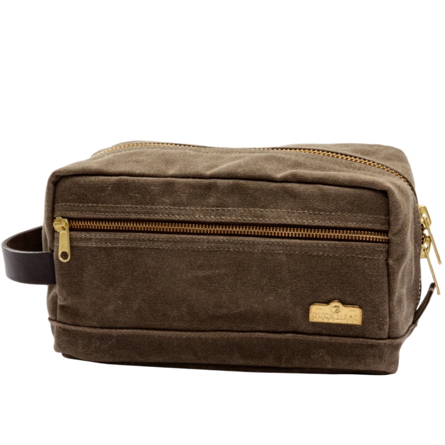 Waxed Canvas Dopp Kit (Field Brown)