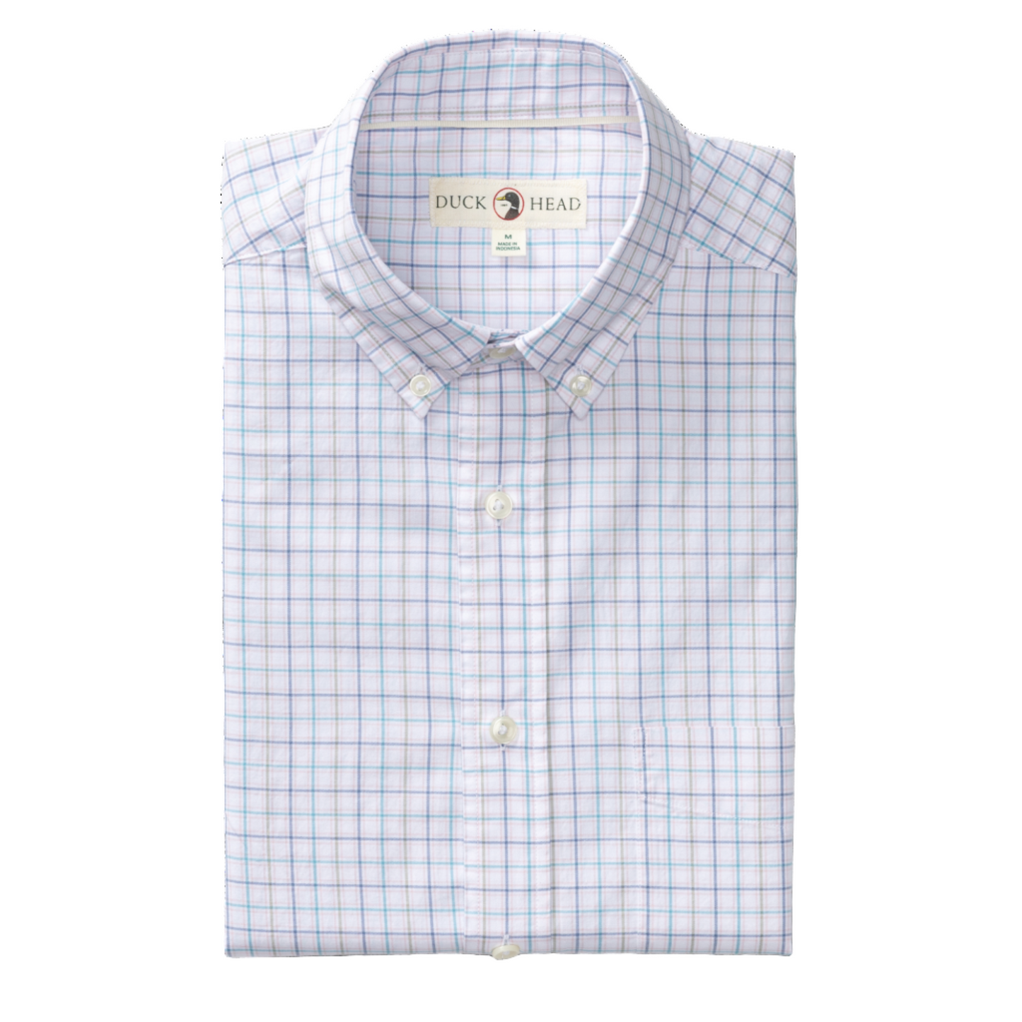 Cotton Twill Sport Shirt - Ashland Plaid (Pale Pink)