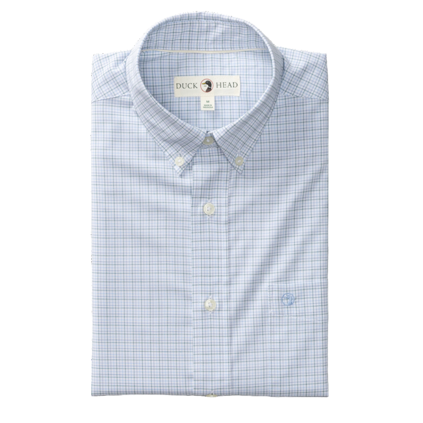 Performance Poplin Sport Shirt - Joiner Plaid (Midnight Teal)