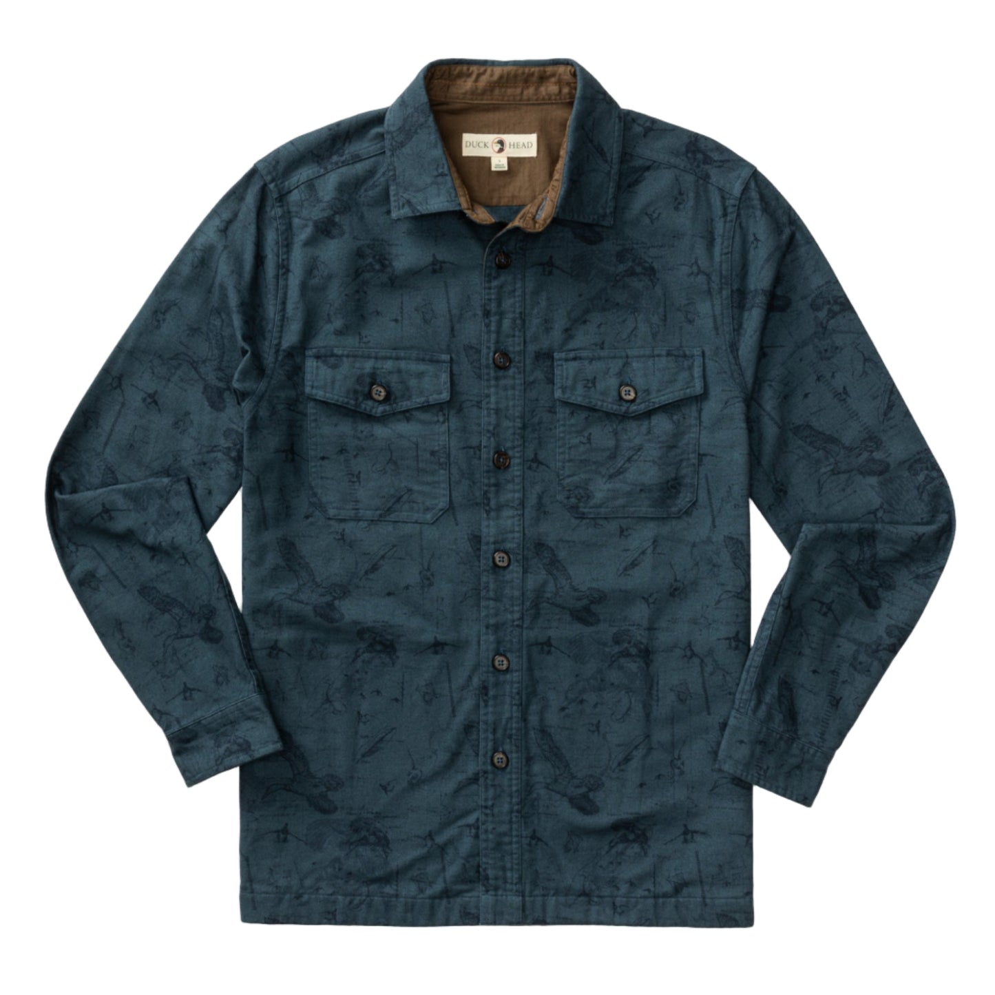 Slater Moleskin Overshirt (Graphite Blue)