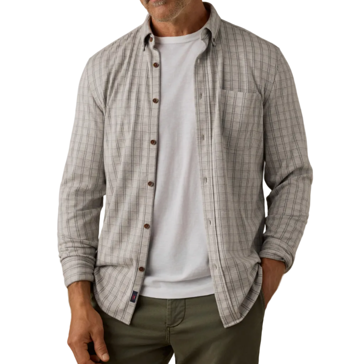 Coastline Knit Shirt (Sand Isle Check)
