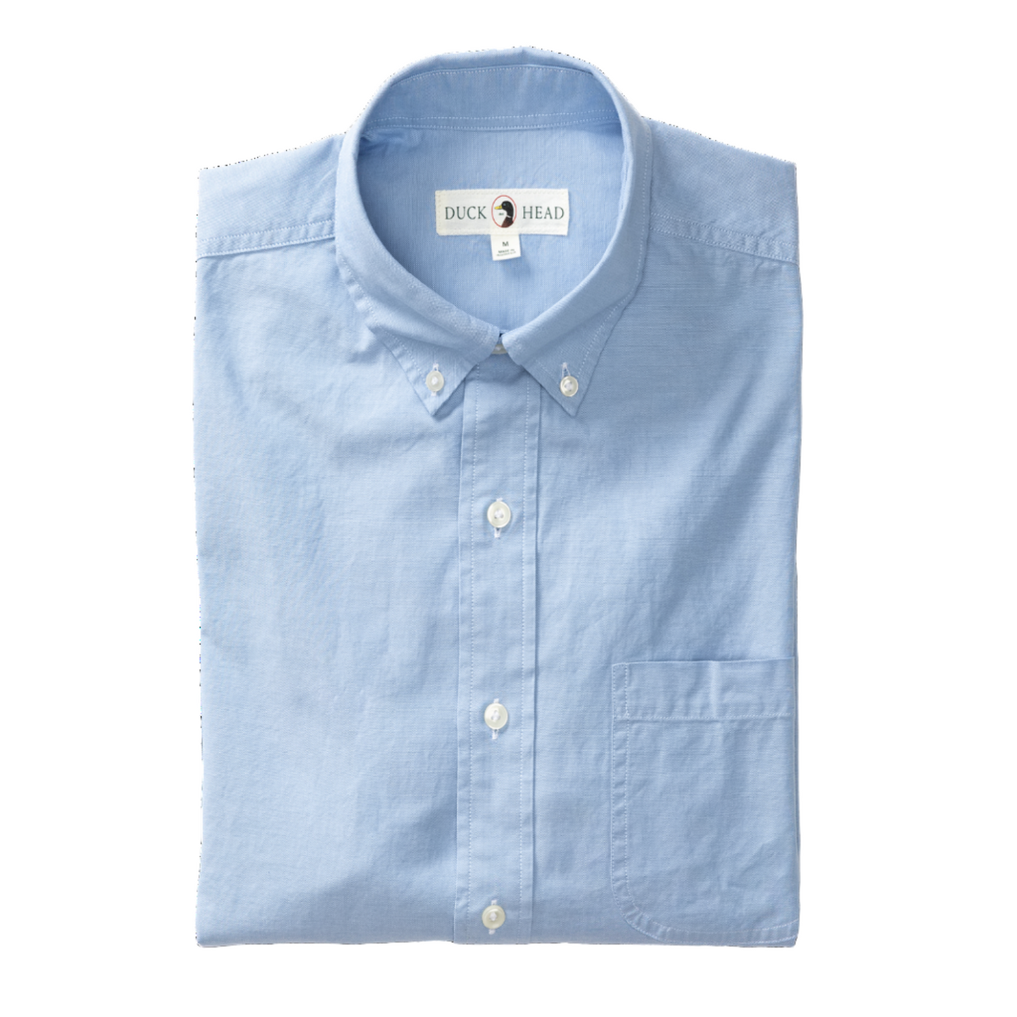 Cotton Oxford Sport Shirt - Morris Solid (Blue)