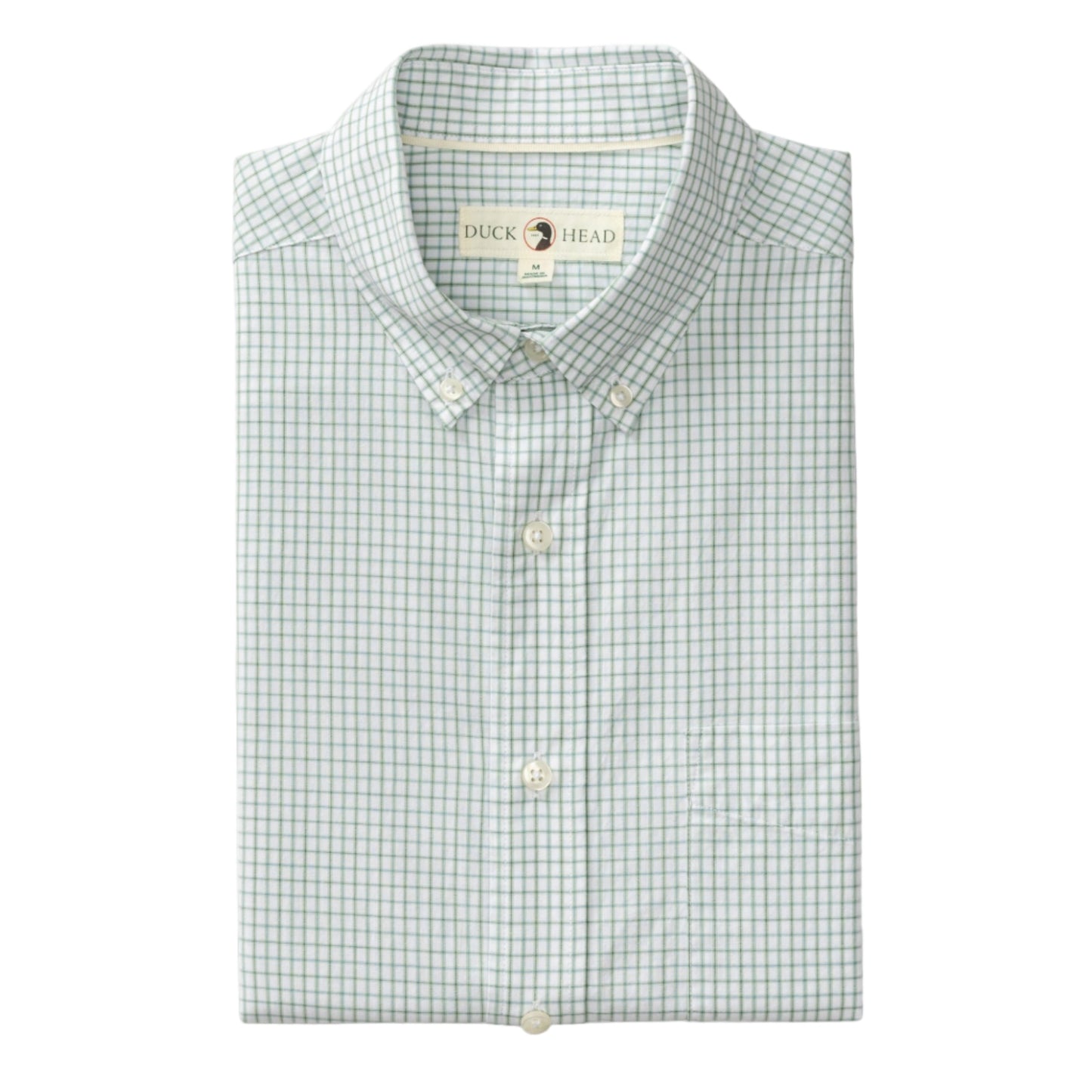 Cotton Cashmere Poplin Sport Shirt - Lewis Plaid (Sage Green)