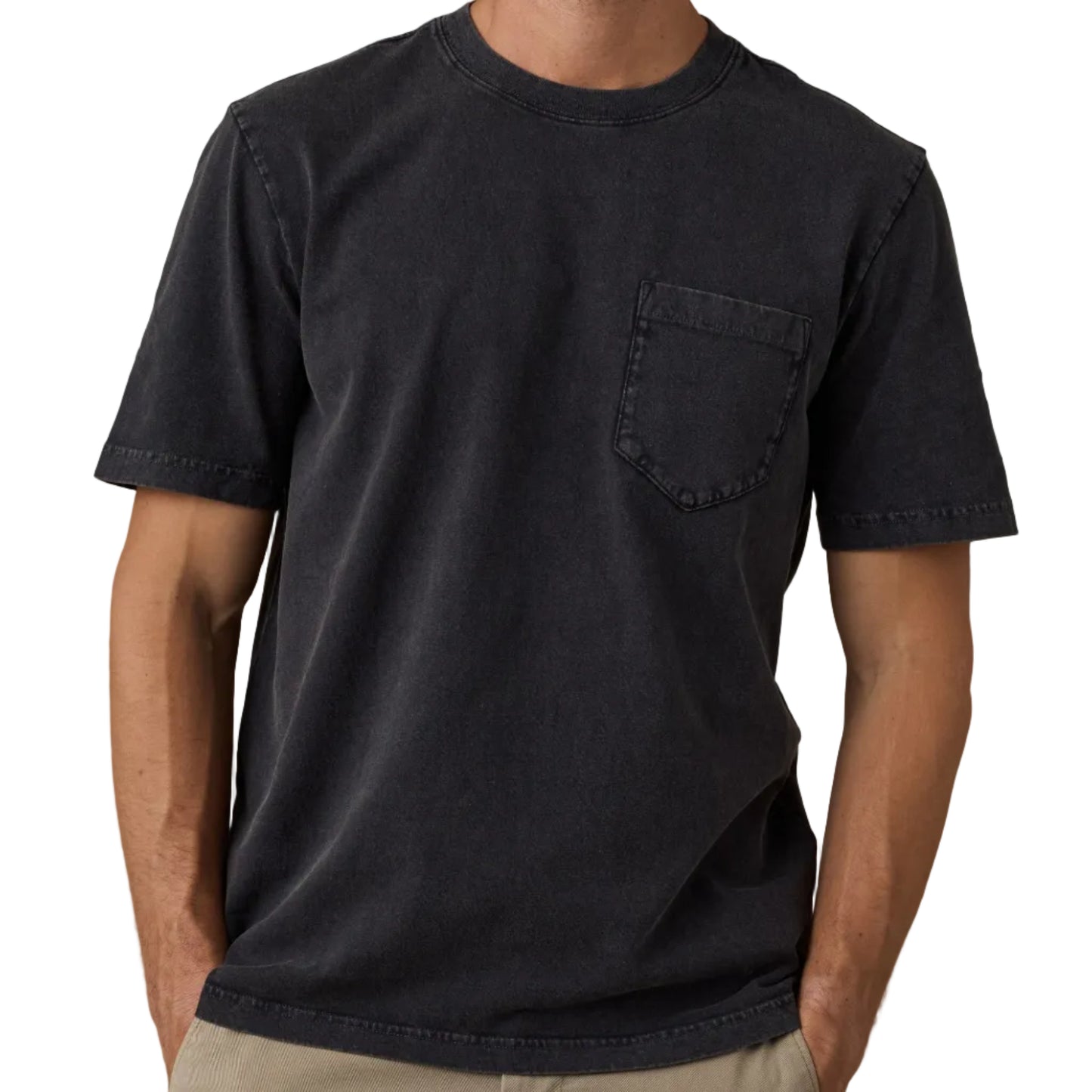 Short-Sleeve Recycled Cotton Tee (Ridge Black)
