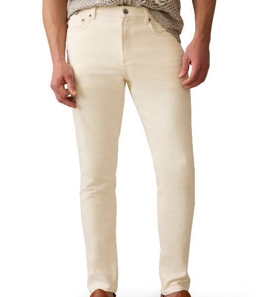 Stretch Terry 5-Pocket Pant (Egret)