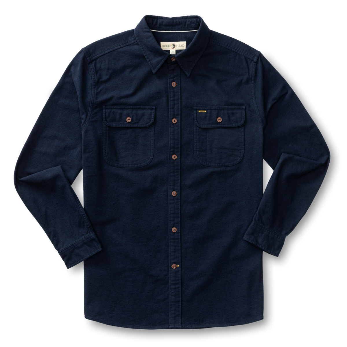 Cotton Canvas Work Shirt - Trailton Solid (Deep Navy)