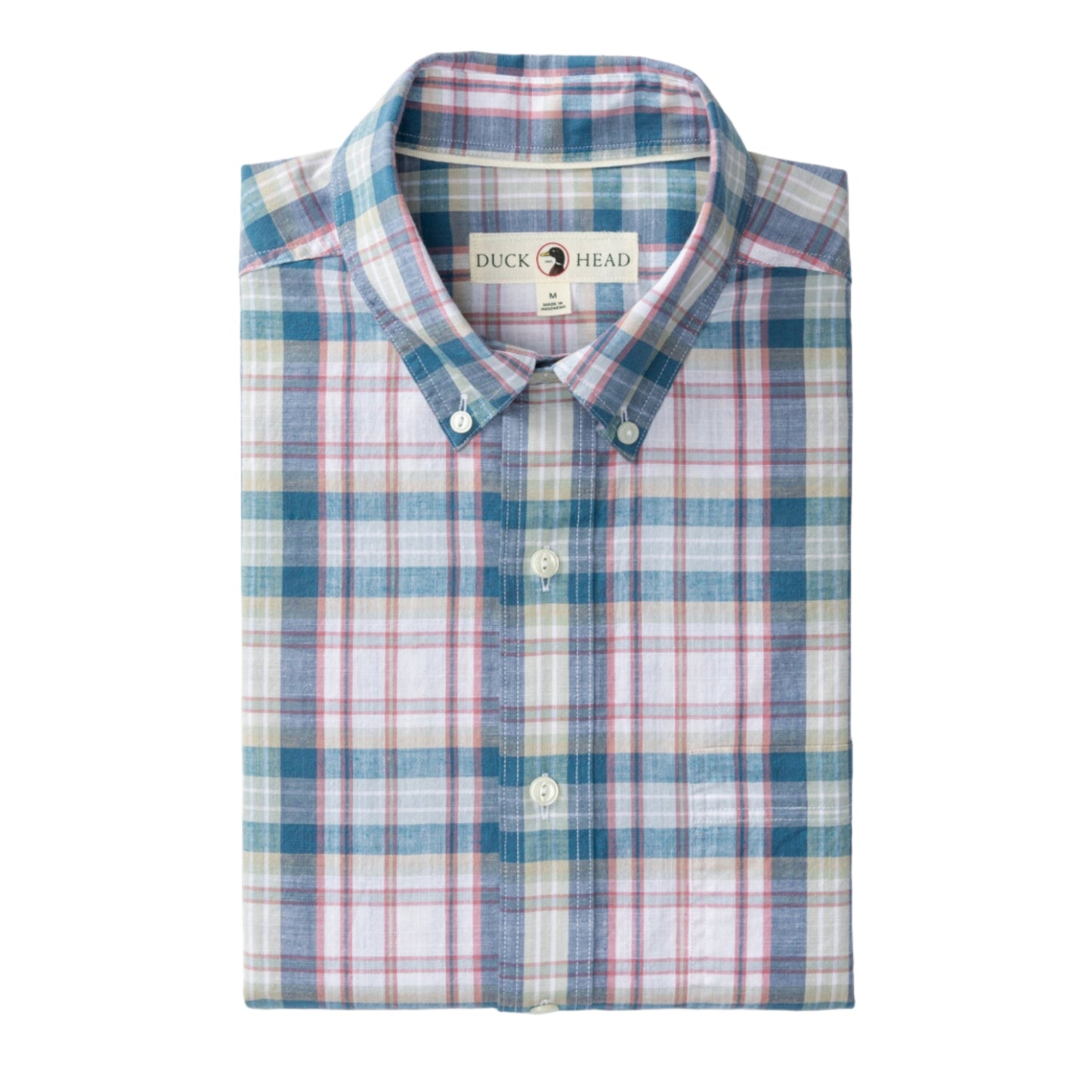 Cotton Slub Sport Shirt - Owens Plaid (Shadow Blue)