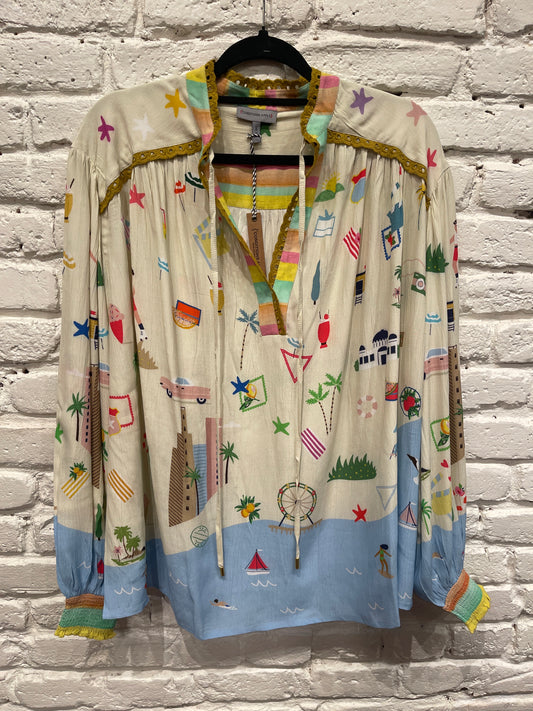 ETINA PRINTED TOP