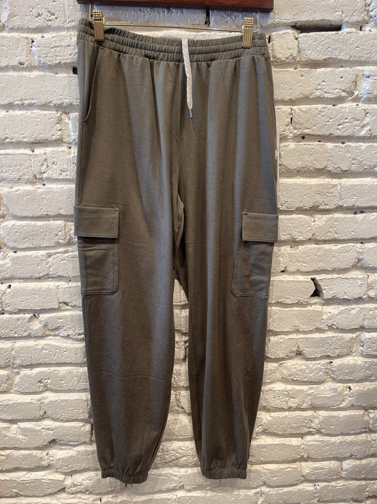 BOYFRIEND CARGO JOGGER DK METAL HEATHER