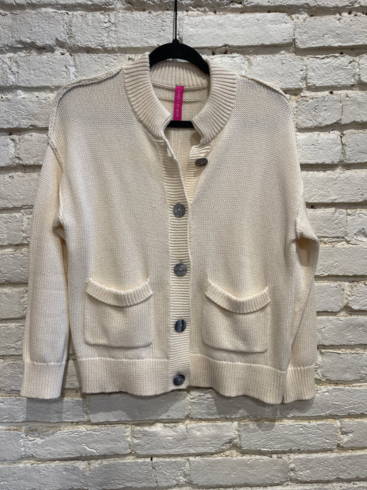 OLD MONEY CARDI VANILLA