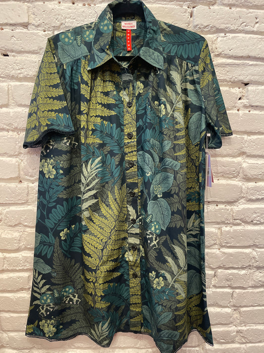 MEGAN DRESS MIDNIGHT FERN