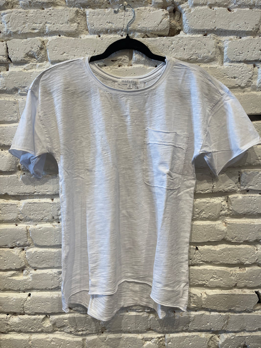 HALF SLEEVE TEE WHITE