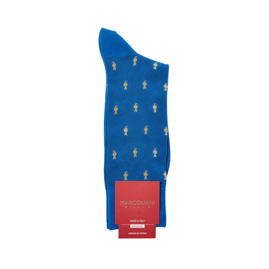 Tiny Cat Socks (Sapphire)