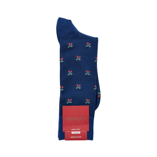 Tiny Cherries Socks (Navy)