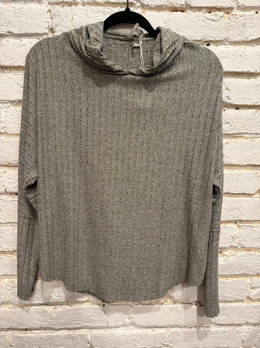 RIB PIPER HOOD MELANGE FOREST