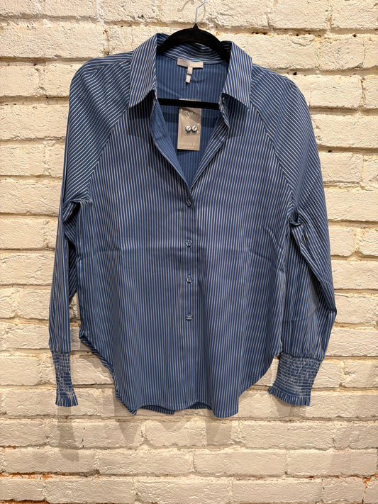 SADIE L/S BLUE WHITE
