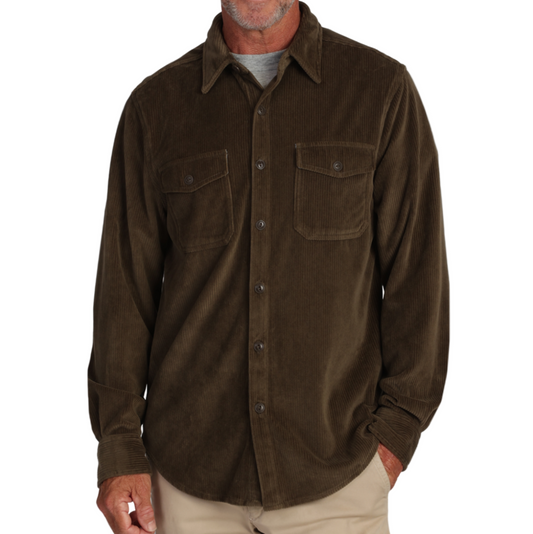 Best Stretch Cord Shirt (Olive)