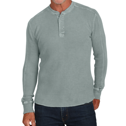 Fillmore Chunky Waffle Henley (Fog)